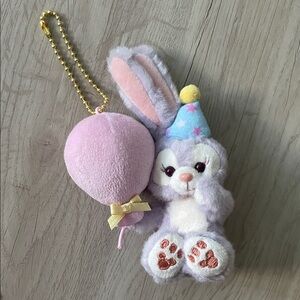 Stella Lou Tokyo Disney Sea Keychain with Pink Balloon